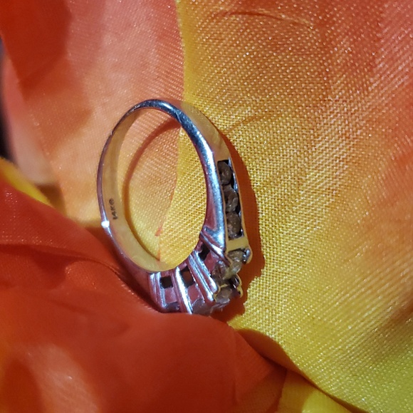 1 carrat natural diamond , 14k white gold ring - Picture 3 of 5